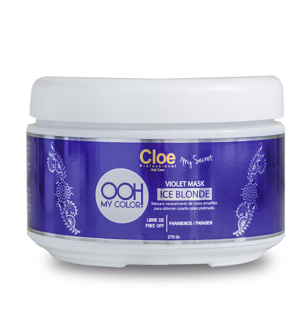 CLOE OOH MY COLOR VIOLET MASK ICE BLONDE - MÁSCARA 270 GR